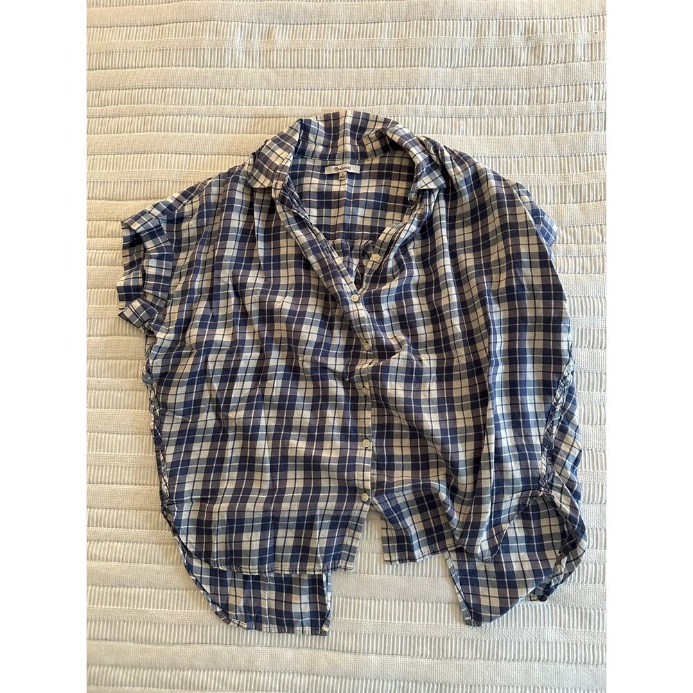 Madewell S Split Back Boxy Button Up